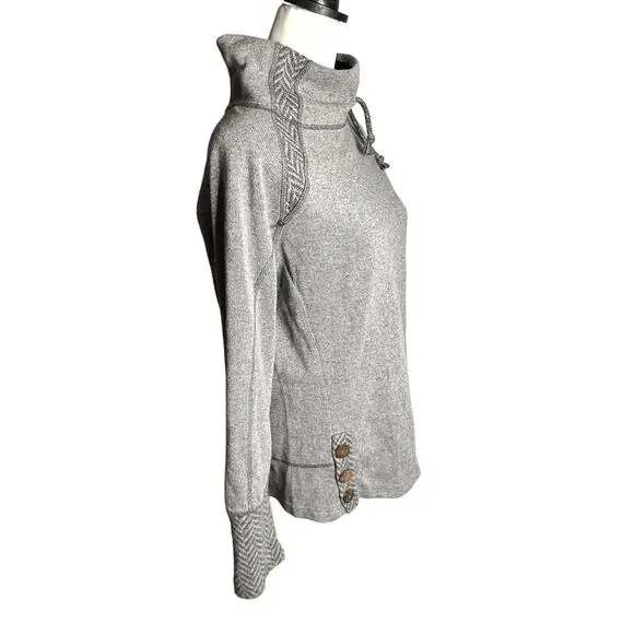Prana Gray Women's Pull Over Gray Size XL - Picture 2 of 4
